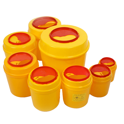 Lóðrétt ýtt-efri Medical Sharps Box